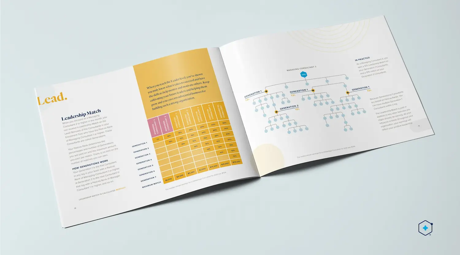 LifeVantage Comp Plan printed Guide inside spread 3